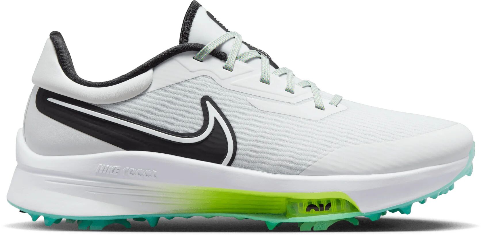 Nike Air Zoom Infinity Tour NEXT% Golf Shoes - Photon Dust/Volt/Emerald Rise/Black - 9.5 - MEDIUM