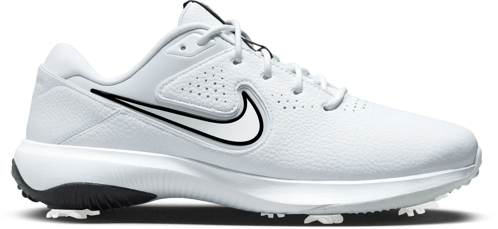 Nike Victory Pro 3 Golf Shoes 2024 - White/Pure Platinum/Black - 9.5 - MEDIUM