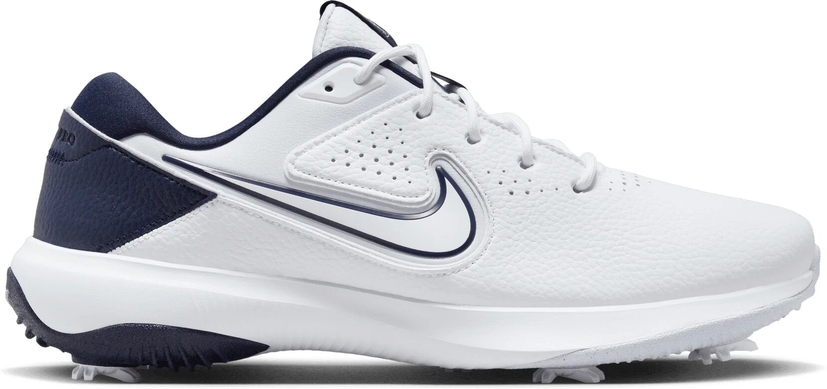 Nike Victory Pro 3 Golf Shoes 2024 - White/Football Grey/Obsidian - 12 - MEDIUM