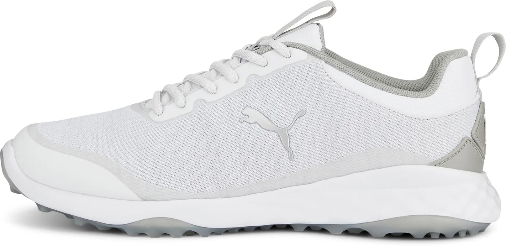 Fusion Pro Golf Shoes - PUMA White/PUMA Silver/High Rise - 9 - MEDIUM