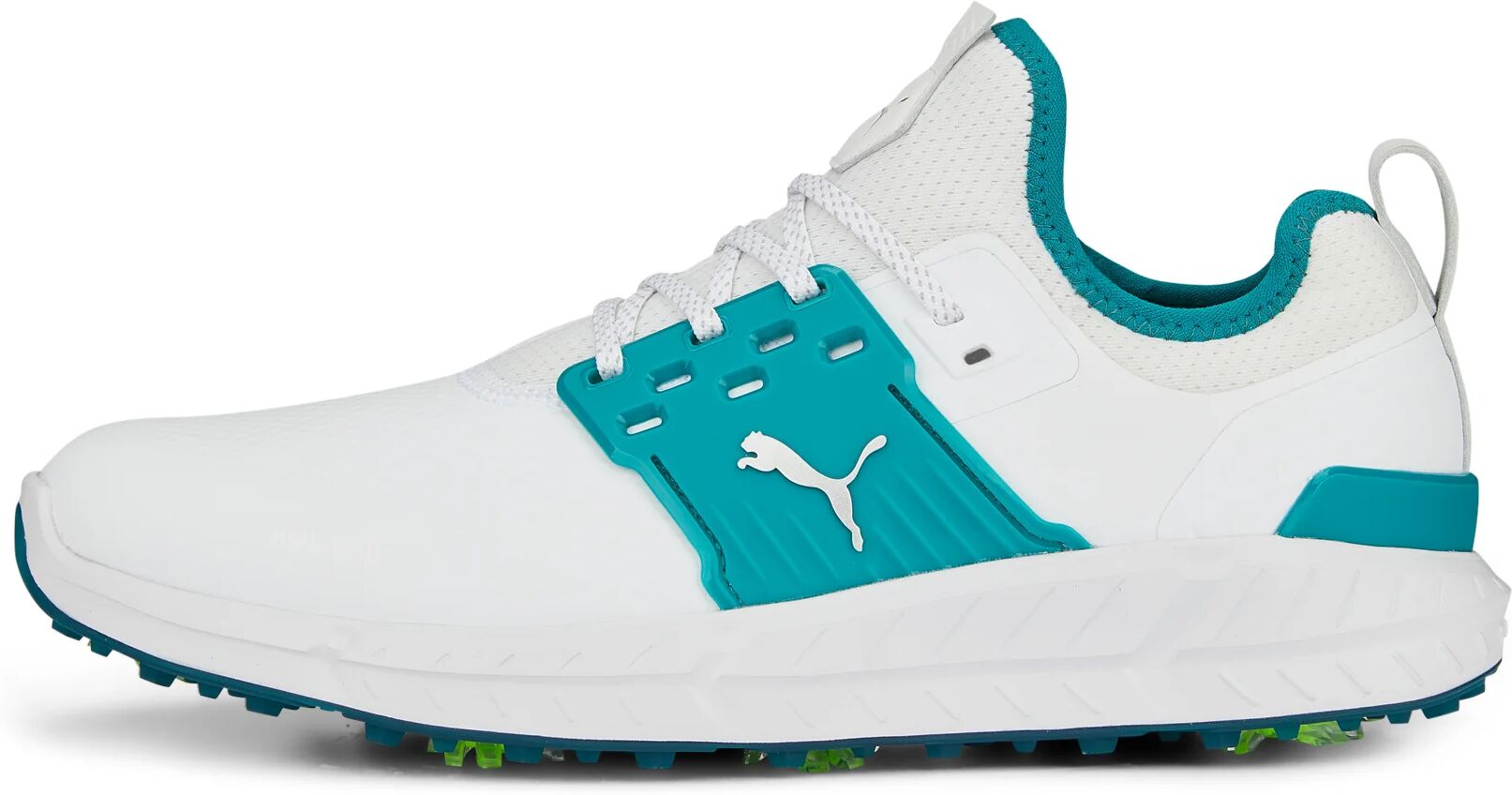 IGNITE Articulate Golf Shoes - PUMA White/PUMA Silver/Green Lagoon - 7 - MEDIUM