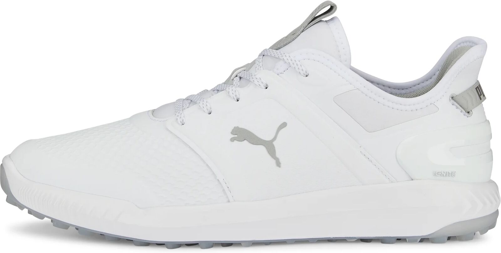 IGNITE Elevate Golf Shoes - PUMA White/PUMA Silver - 7.5 - WIDE