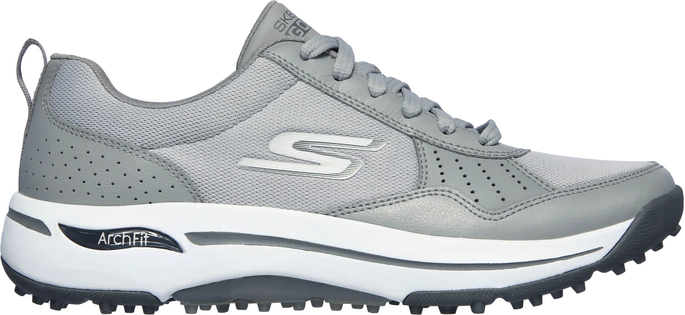 Skechers GO GOLF Arch Fit Line Up Golf Shoes - Grey - 9 - MEDIUM