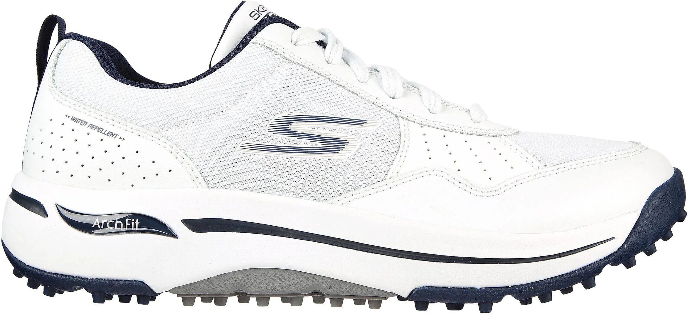 Skechers GO GOLF Arch Fit Line Up Golf Shoes - White/Navy - 7.5 - WIDE