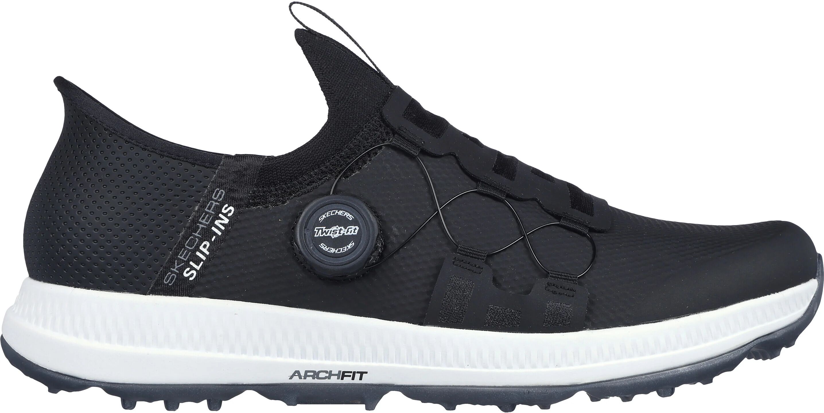 Skechers GO GOLF Elite 5 Slip In Golf Shoes - Black/White - 7.5 - WIDE