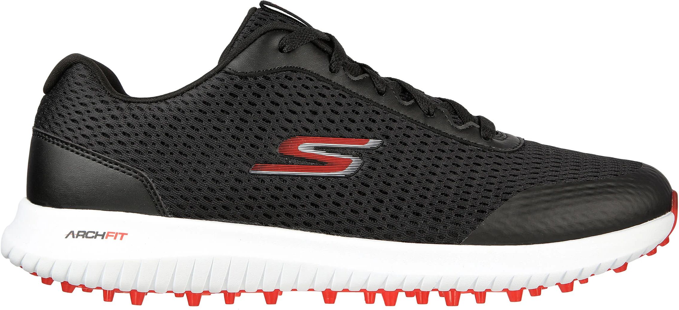 Skechers GO GOLF Max Fairway 3 Golf Shoes - Black/Red - 7.5 - MEDIUM