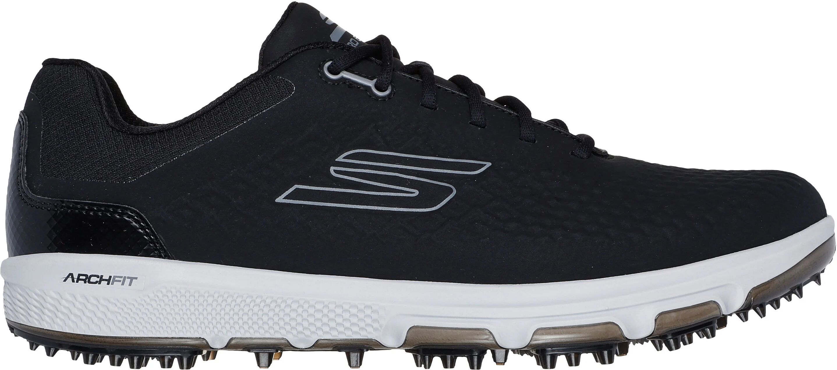 Skechers GO GOLF PRO 6 SL Golf Shoes - Black/Gray - 8.5 - MEDIUM