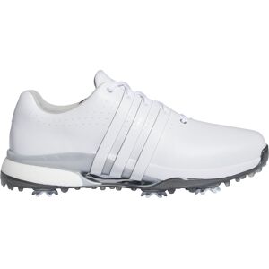 adidas Tour360 24 BOOST Golf Shoes - Cloud White/Cloud White/Silver Metallic - 12.5 - MEDIUM