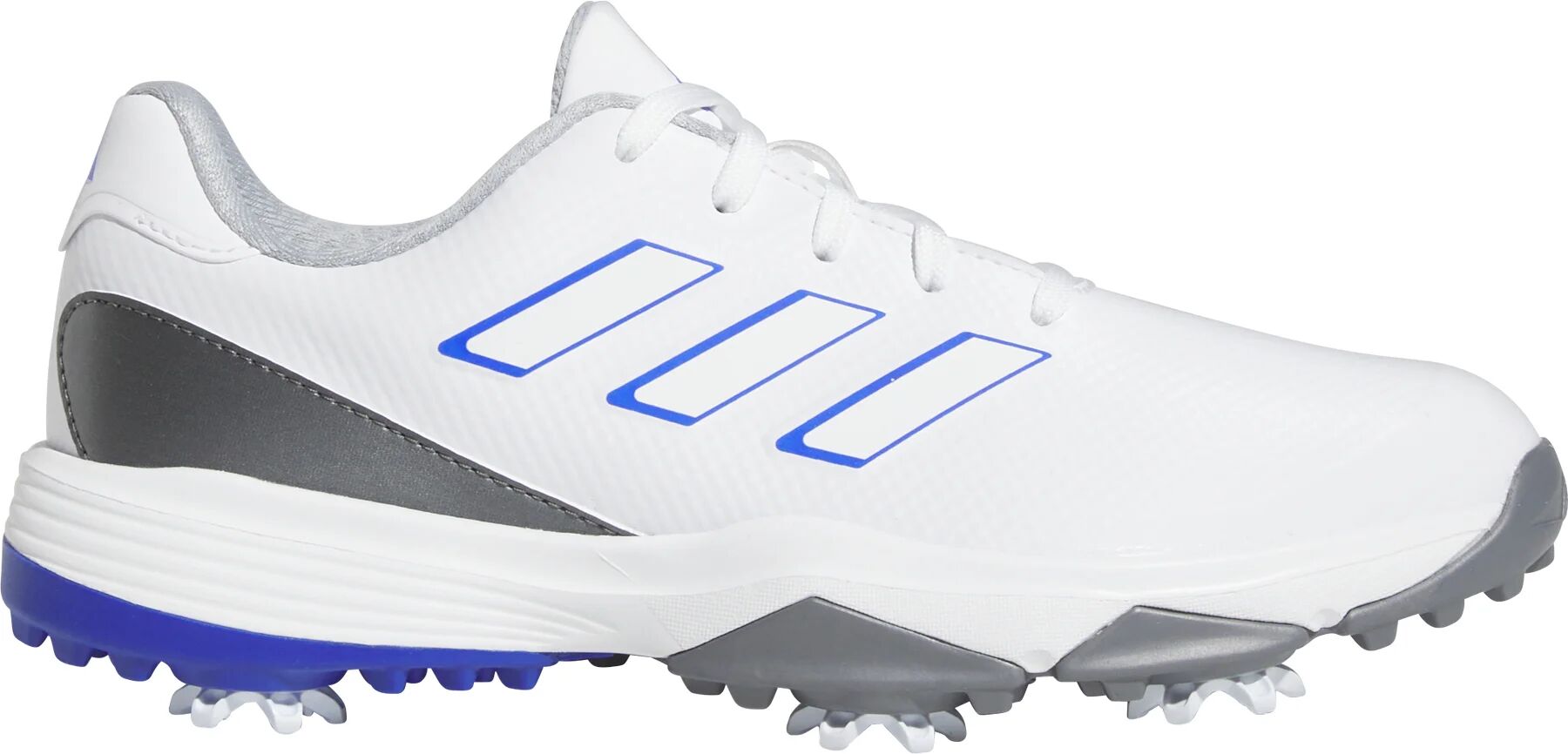 adidas Junior ZG23 Golf Shoes - Cloud White/Lucid Blue/Grey Two - 6.5 - MEDIUM