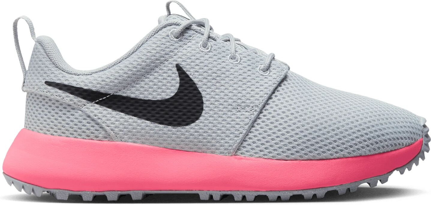 Nike Junior Roshe 2 G Golf Shoes - Light Smoke Grey/Hot Punch/Black - 6 - MEDIUM