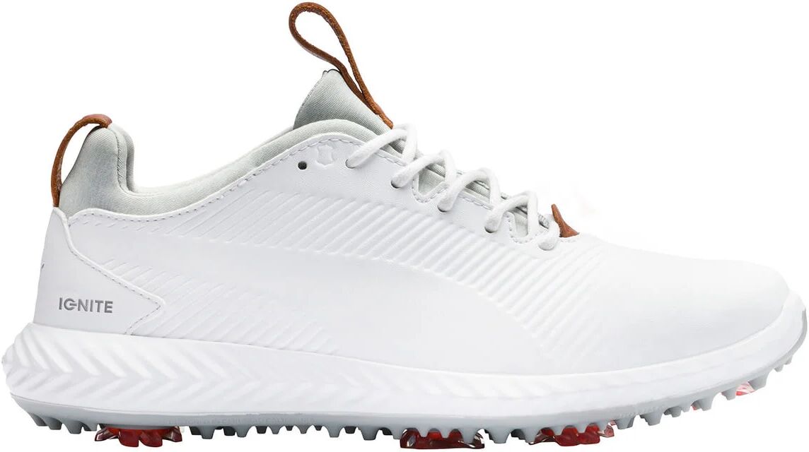 Puma Junior Ignite PWRAdapt 2.0 Golf Shoes - White/White - 3 - MEDIUM