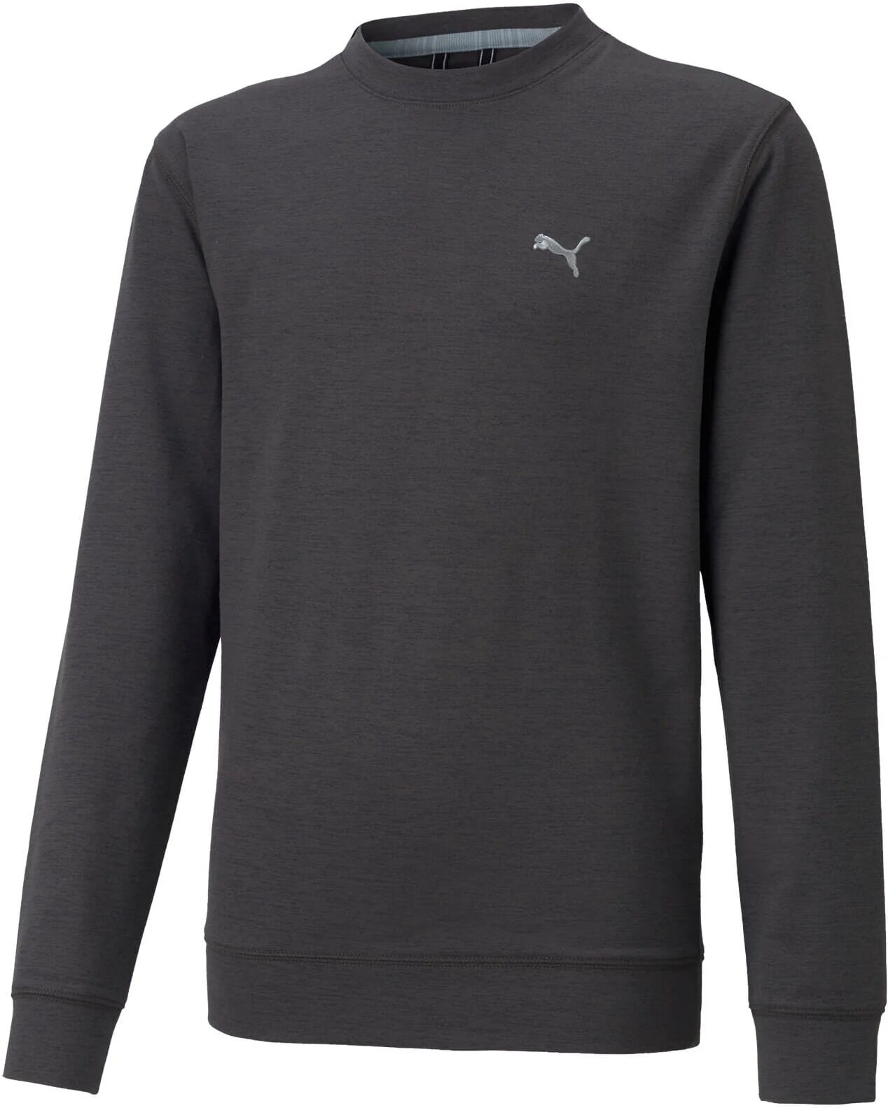 Puma Junior Boys CLOUDSPUN Golf Crewneck Sweater - Black, Size: Small