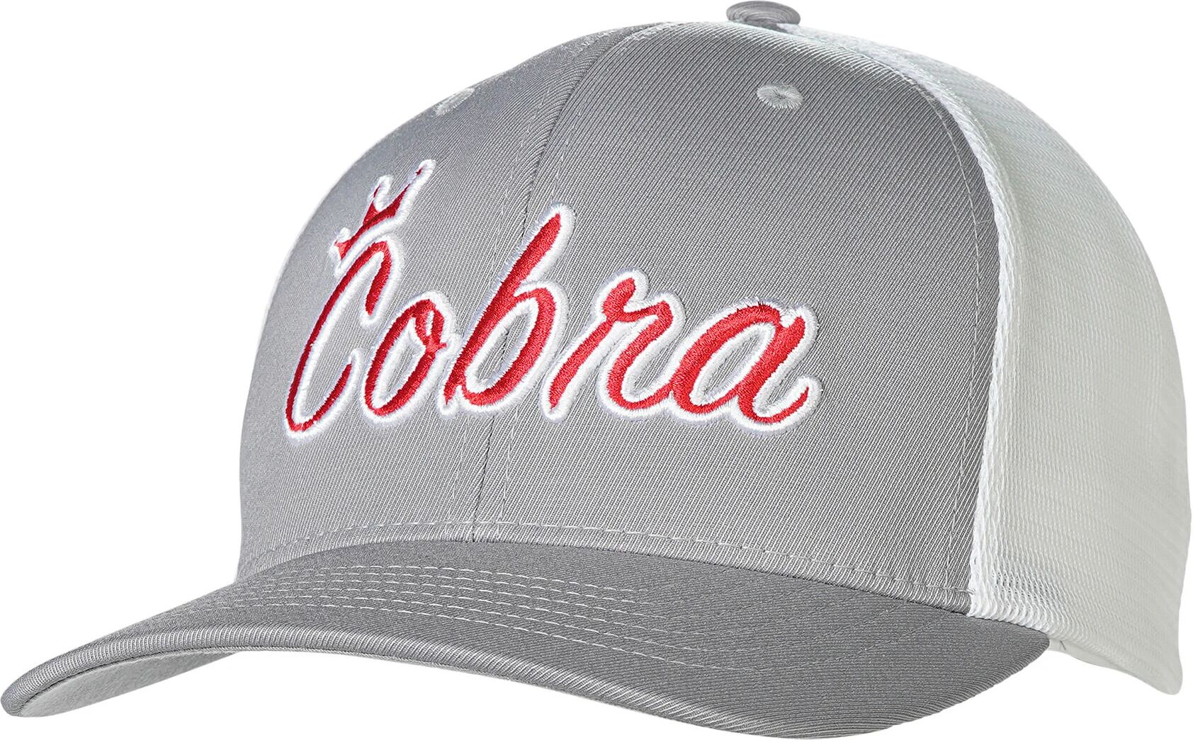 Cobra Crown C Trucker Snapback Men's Golf Hat - Grey