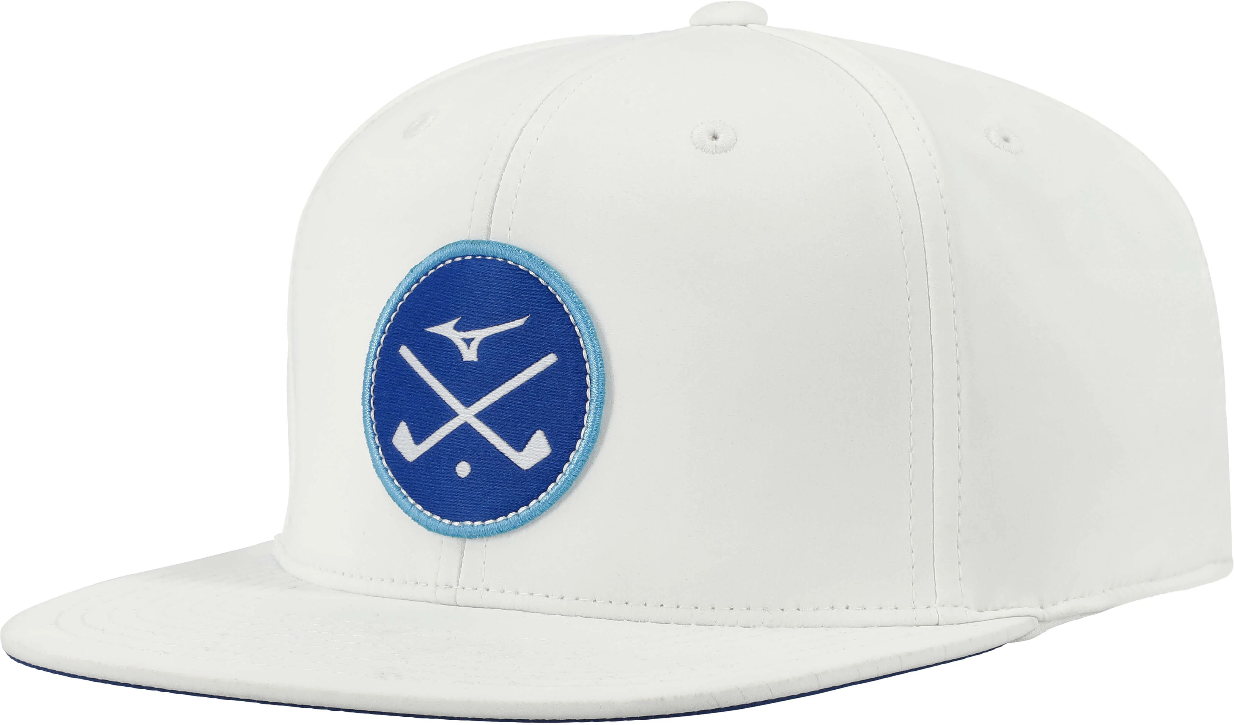 Mizuno Crossed Clubs Snapback Men's Golf Hat - White