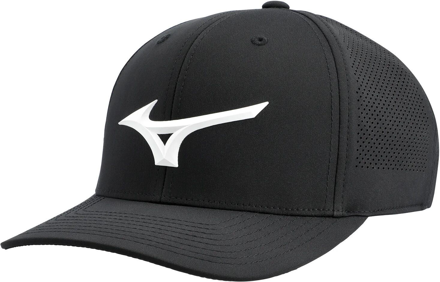 Mizuno Tour Vent Snapback Men's Golf Hat - Black