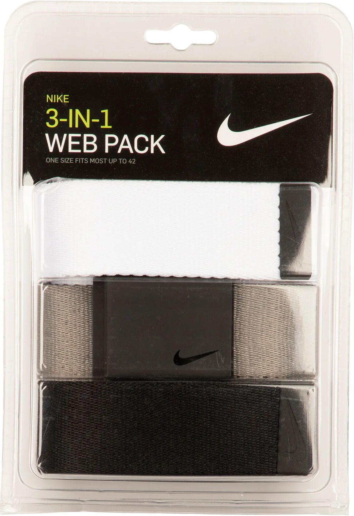 Nike 3-In-1 Web Men's Golf Belt Pack - White