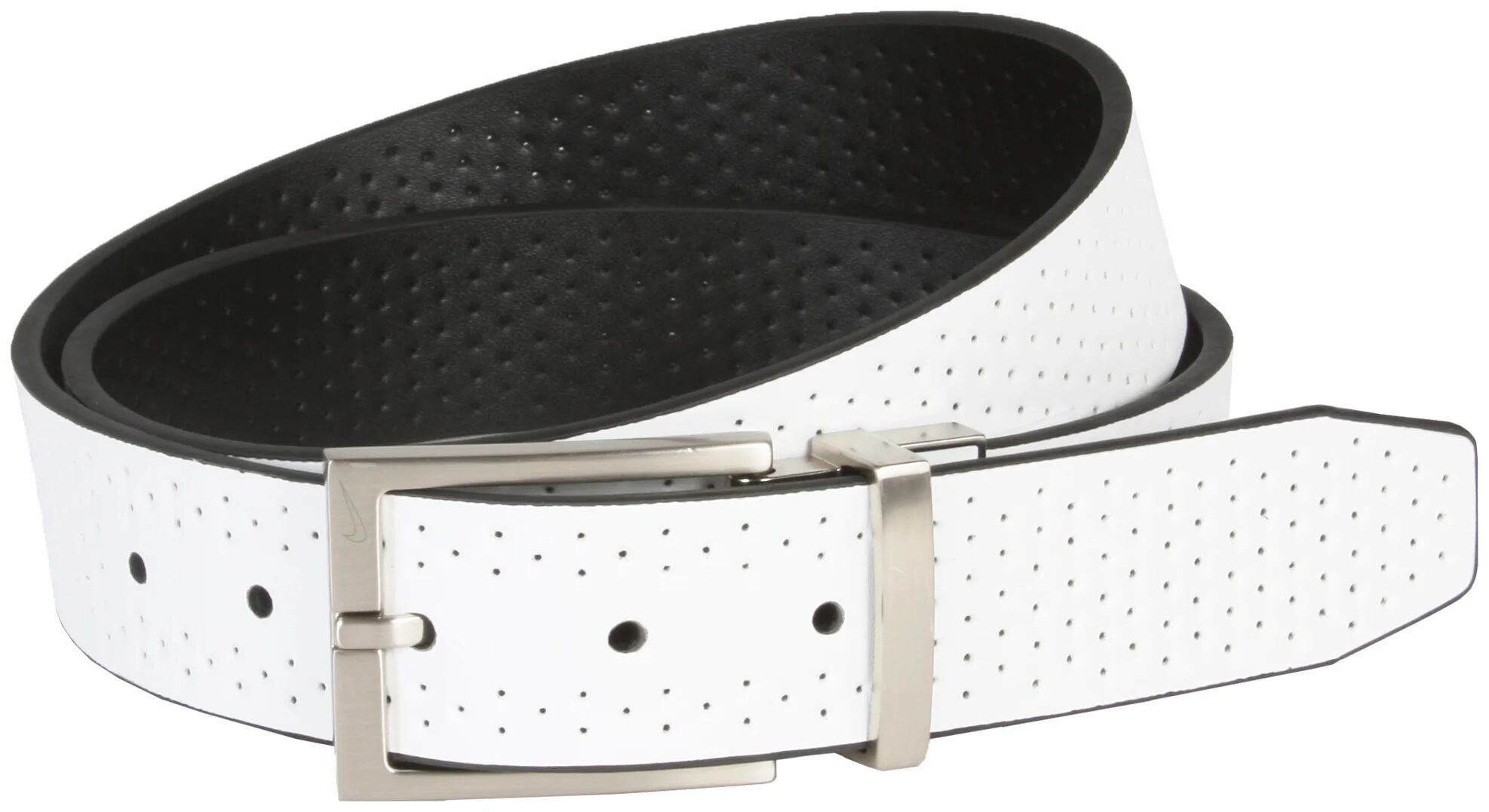 Nike Core Perforated Reversible Men's Golf Belt - White, Size: Small (30-32)