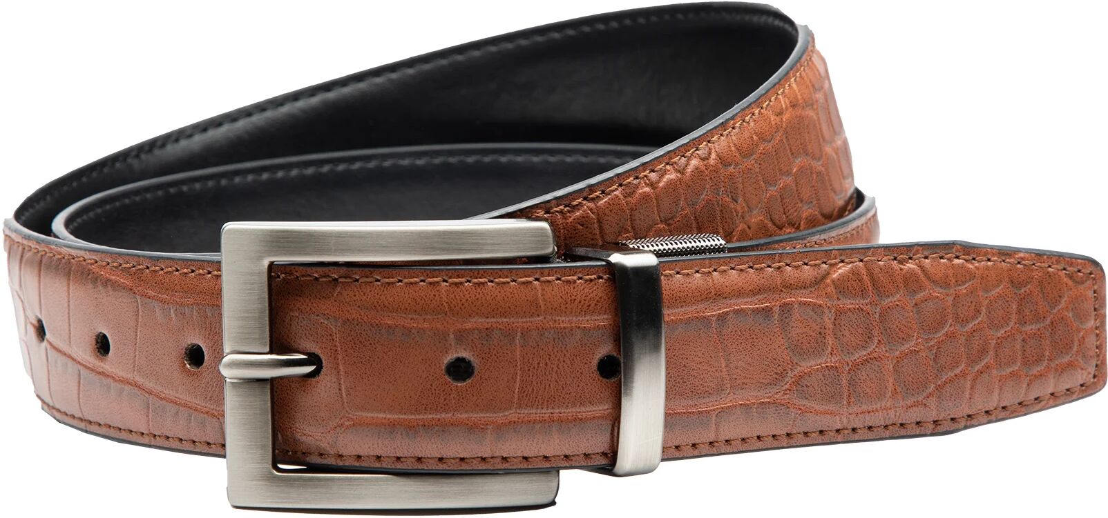 Nike Crocodile Reversible Men's Golf Belt - Brown, Size: Small (30-32)