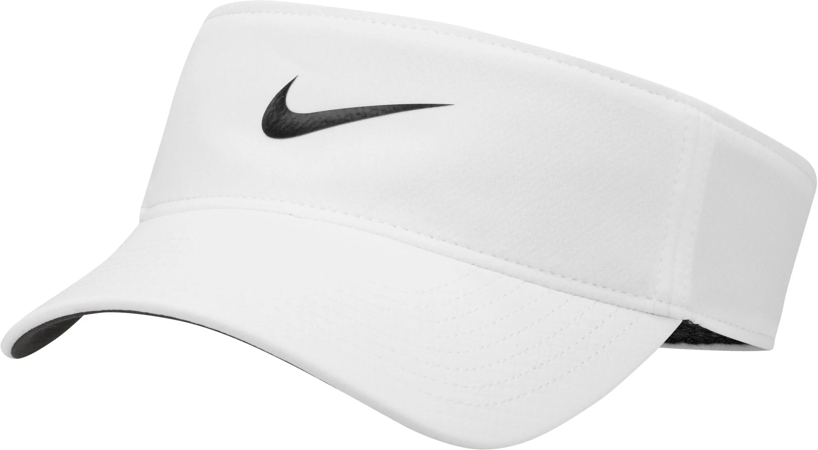 Nike Dri-FIT Ace Swoosh Men's Golf Visor - White, Size: Large/X-Large