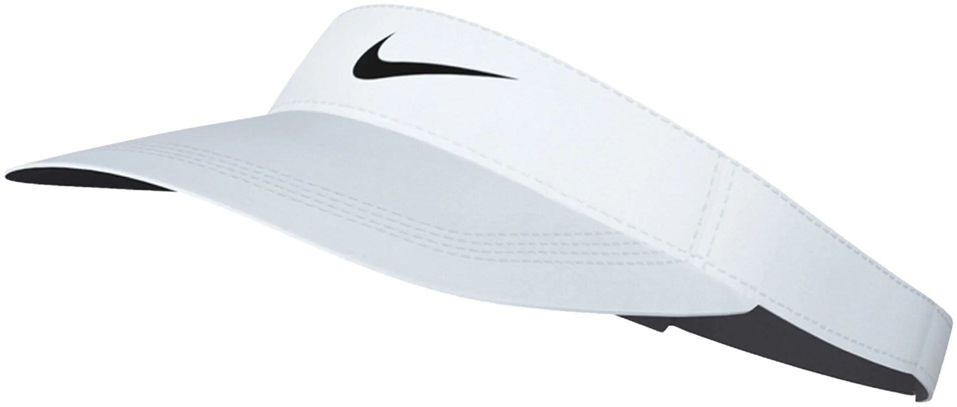 Nike Dri-FIT Ace Swoosh Men's Golf Visor - White, Size: Medium/Large