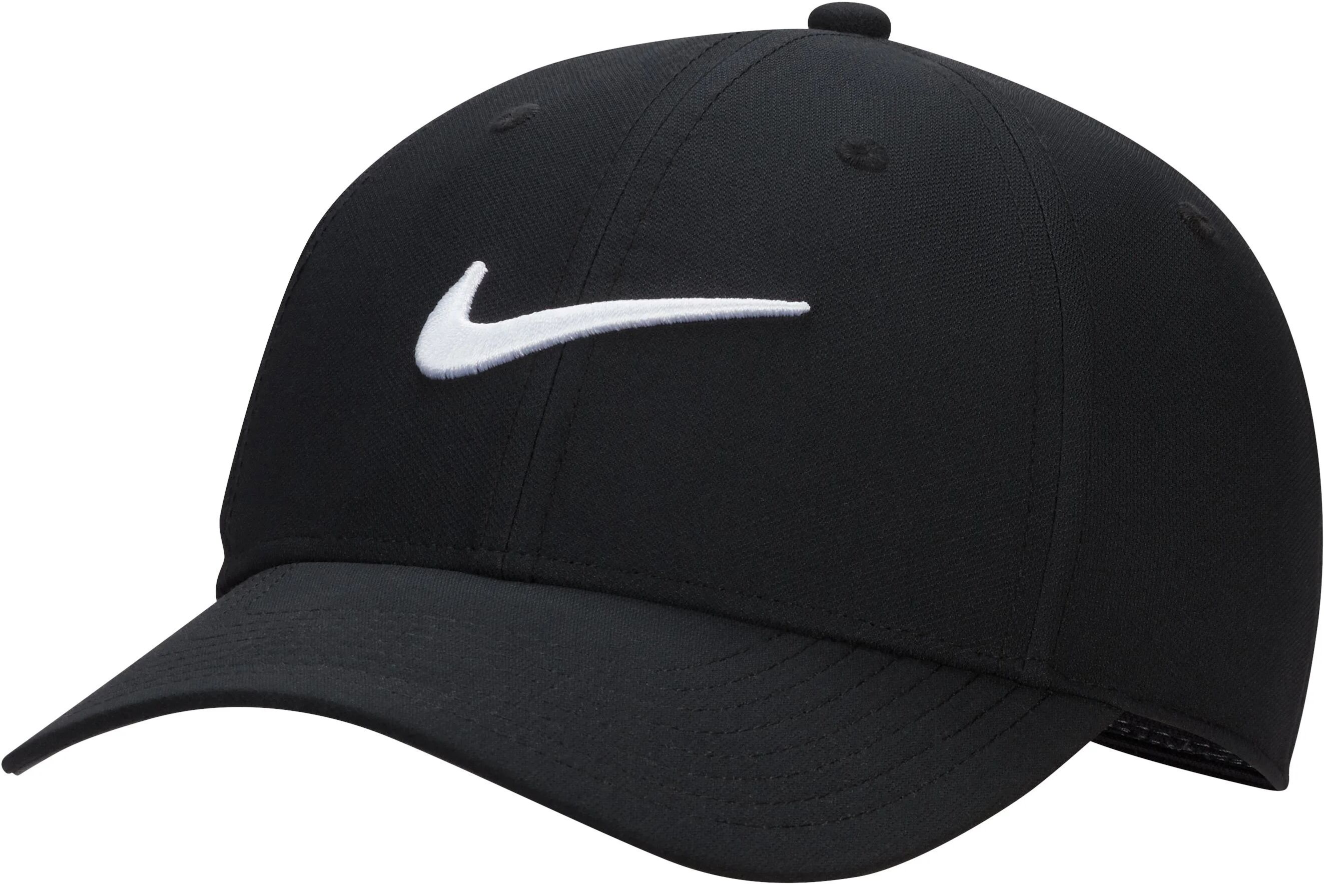 Nike Dri-FIT Club Structured Swoosh Men's Golf Hat - Black, Size: Medium/Large