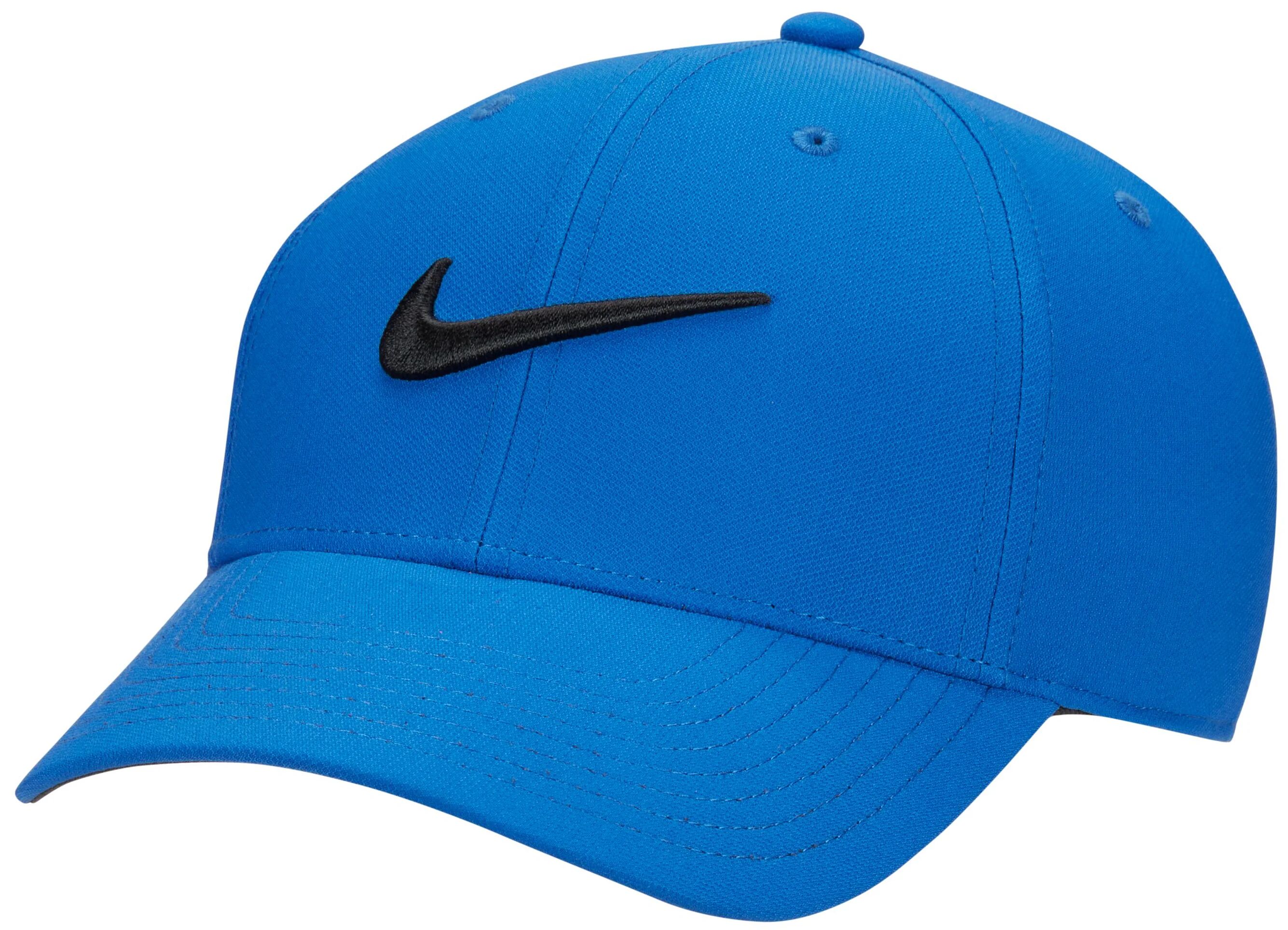 Nike Dri-FIT Club Structured Swoosh Men's Golf Hat - Blue, Size: Medium/Large