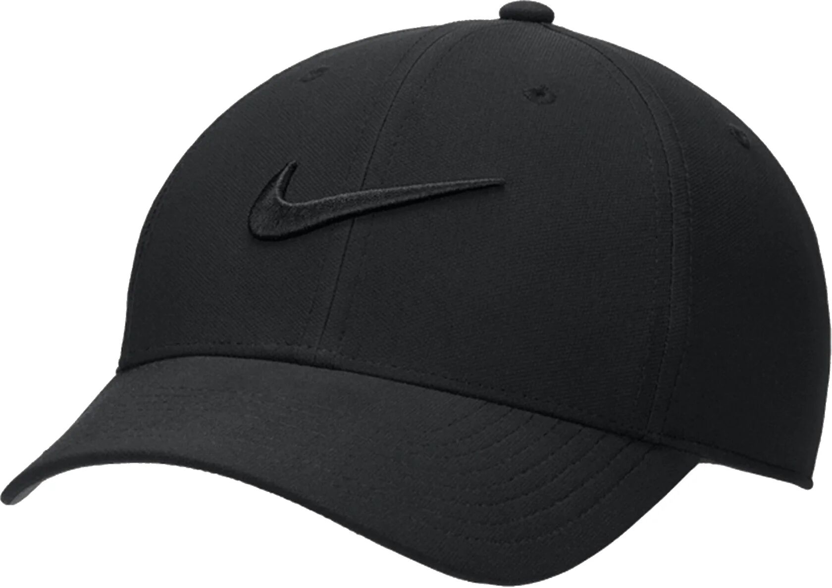 Nike Dri-FIT Club Structured Swoosh Men's Golf Hat - Black, Size: Medium/Large