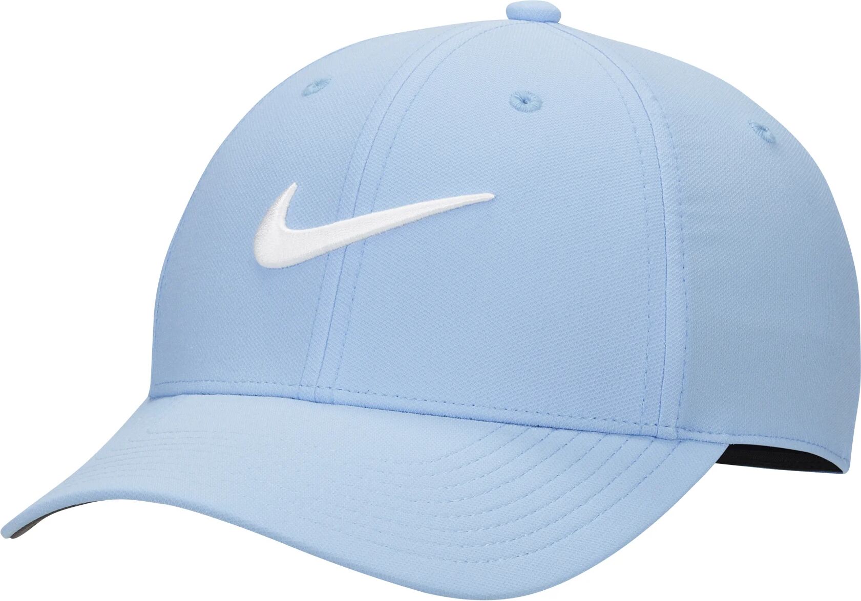 Nike Dri-FIT Club Structured Swoosh Men's Golf Hat - Blue, Size: Small/Medium