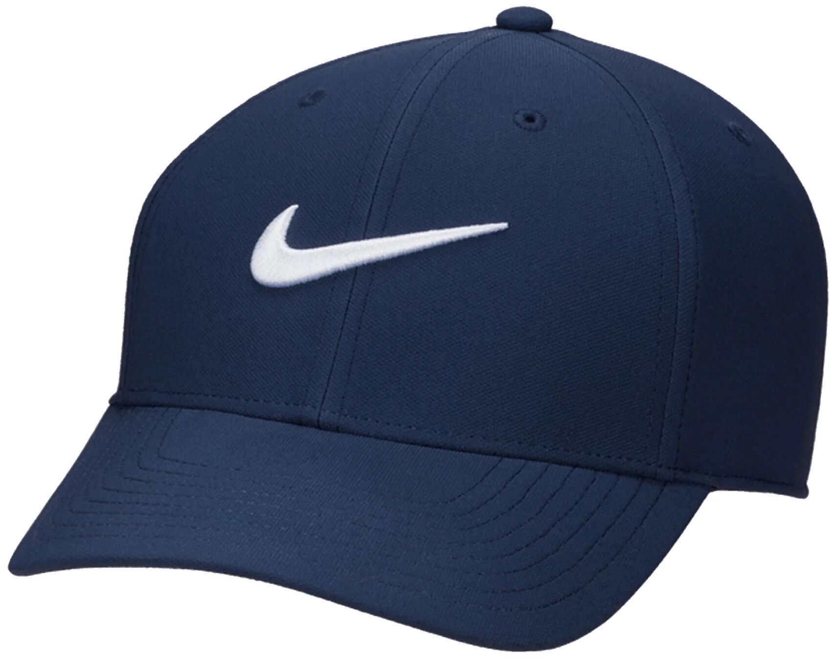 Nike Dri-FIT Club Structured Swoosh Men's Golf Hat - Blue, Size: Small/Medium