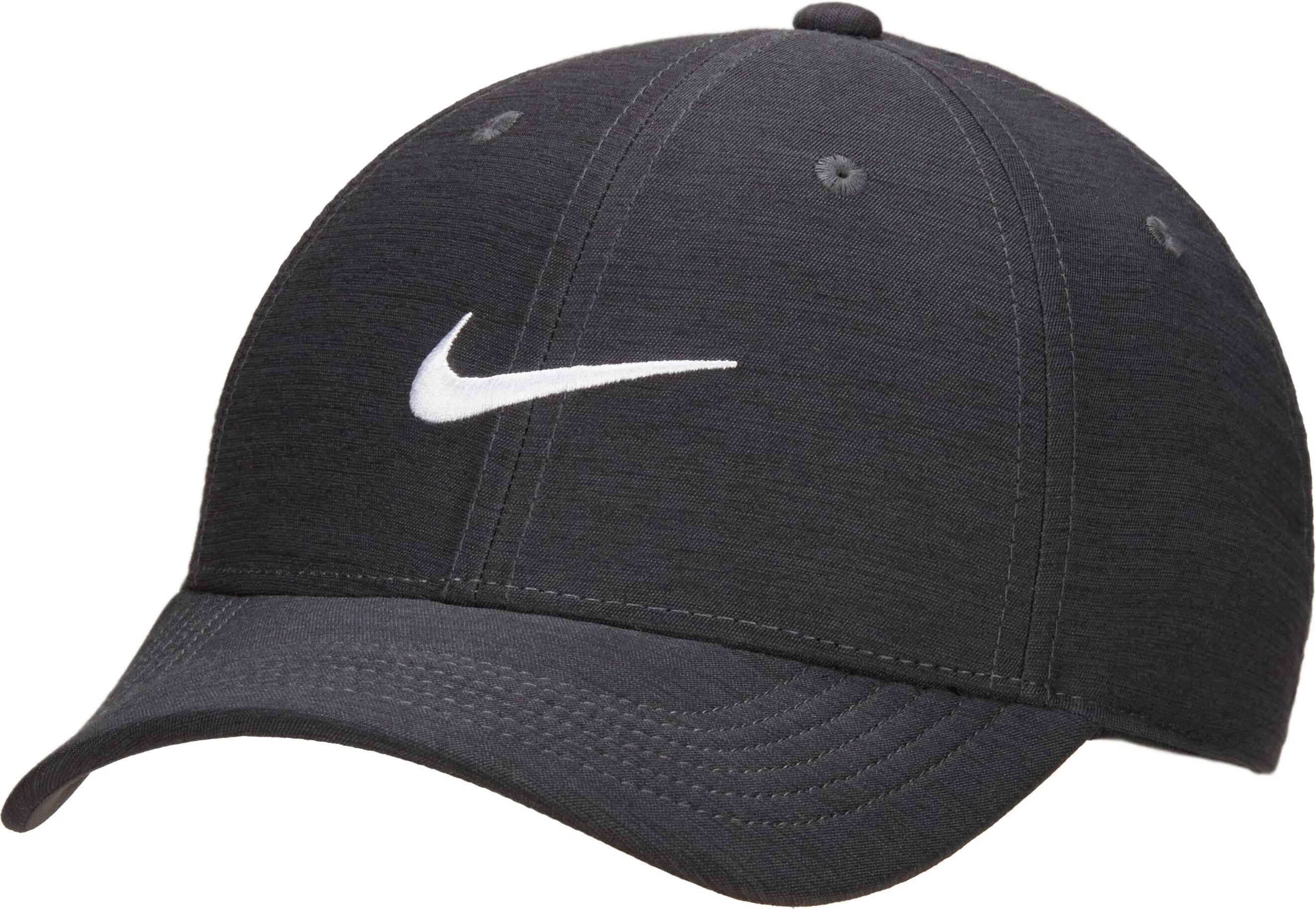 Nike Dri-FIT Club Structured Heathered Men's Golf Hat - Black, Size: Small/Medium