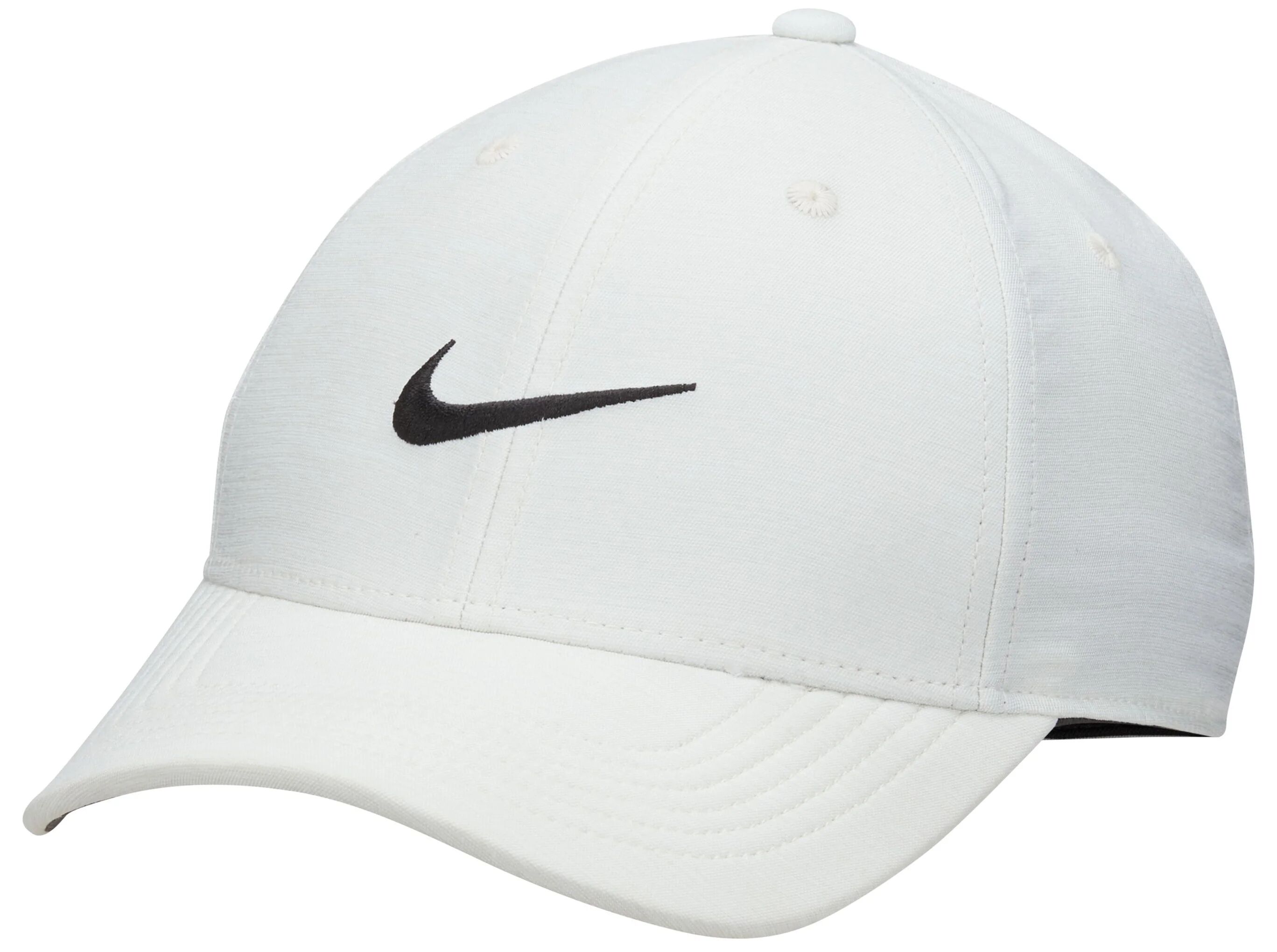 Nike Dri-FIT Club Structured Heathered Men's Golf Hat - White, Size: Small/Medium