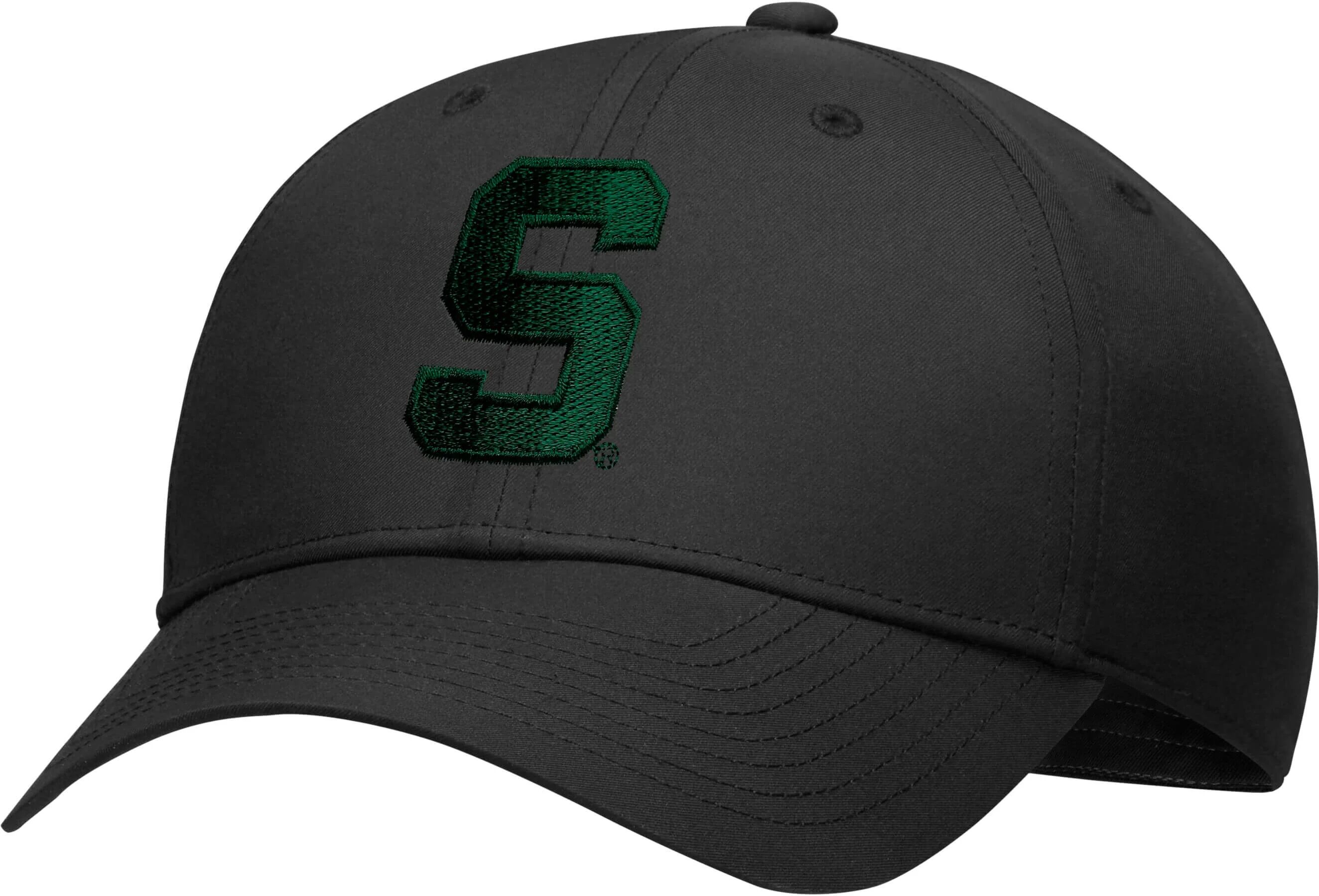 Nike Michigan State Spartans Dri-FIT Legacy91 Men's Golf Hat - Block S - Black