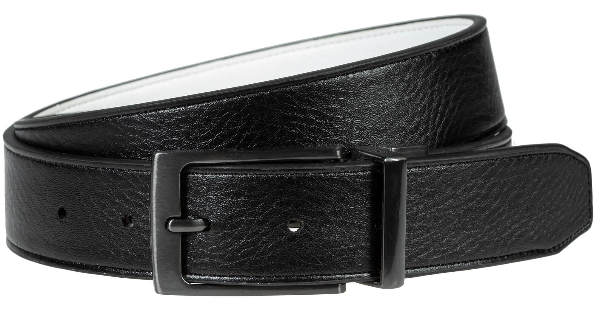 Nike Men's Golf Edge Stitch Reversible Leather Belt - Black, Size: 36
