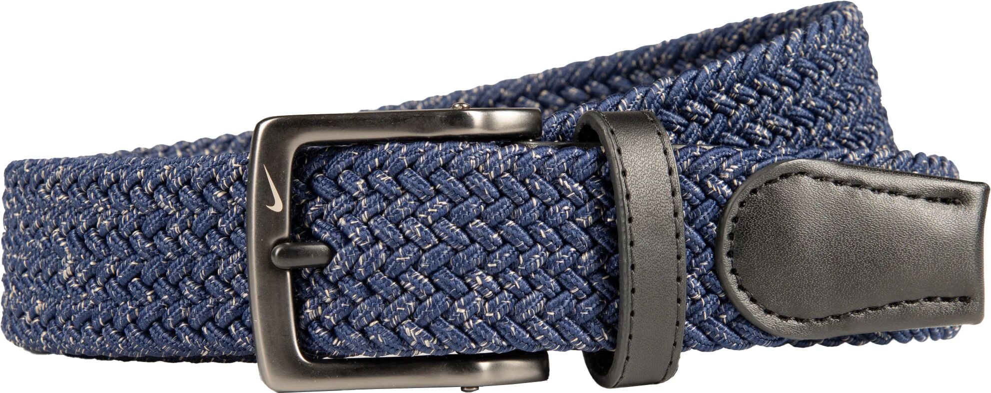 Nike Heathered Stretch Woven Men's Golf Belt - Blue, Size: Large (40-42)