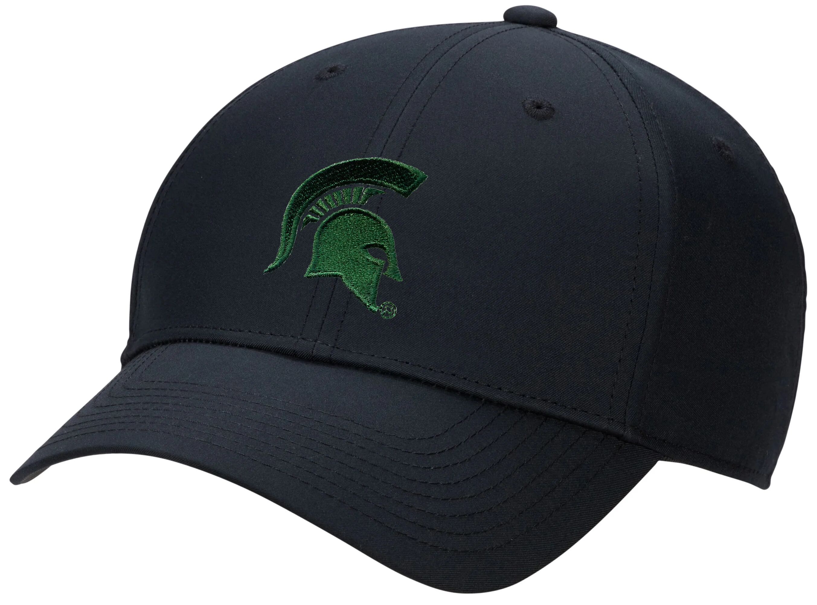 Nike Michigan State Spartans Dri-FIT Club Men's Golf Hat - Helmet Logo - Black, Size: Medium/Large