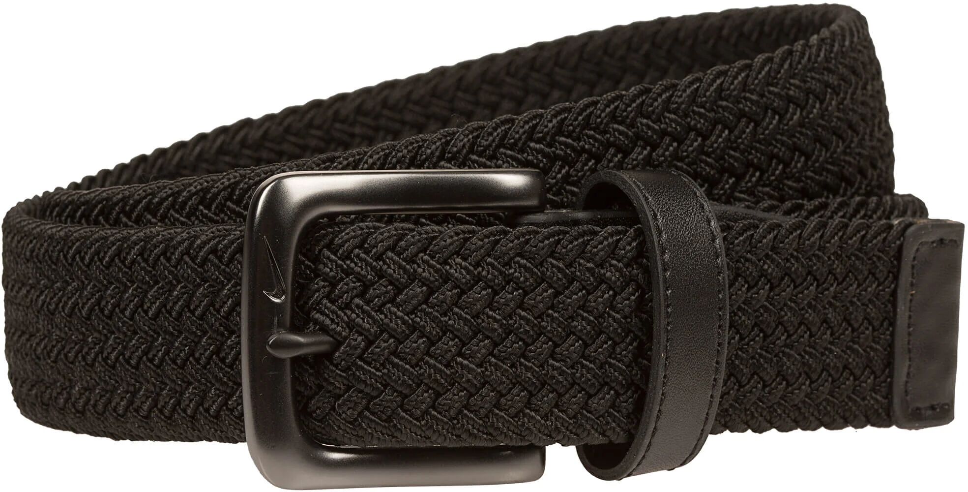 Nike Men's Golf Stretch Woven Belt - Black, Size: M (34/36)