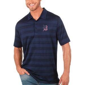 Antigua Men's Detroit Tigers Compass Patriotic Golf Polo, Spandex/Polyester in Navy Multi, Size 3XL