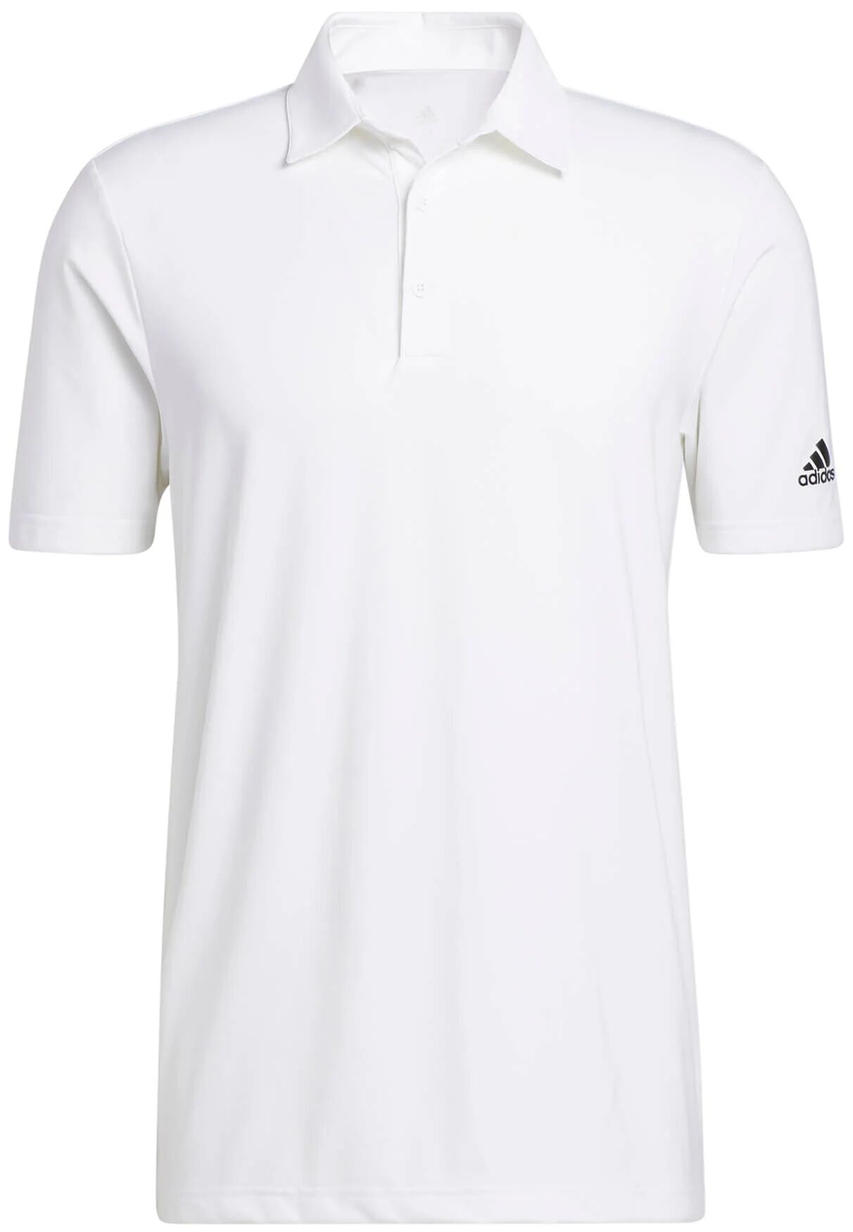 adidas Ultimate 365 Solid Men's Golf Polo Shirt - White, Size: Large