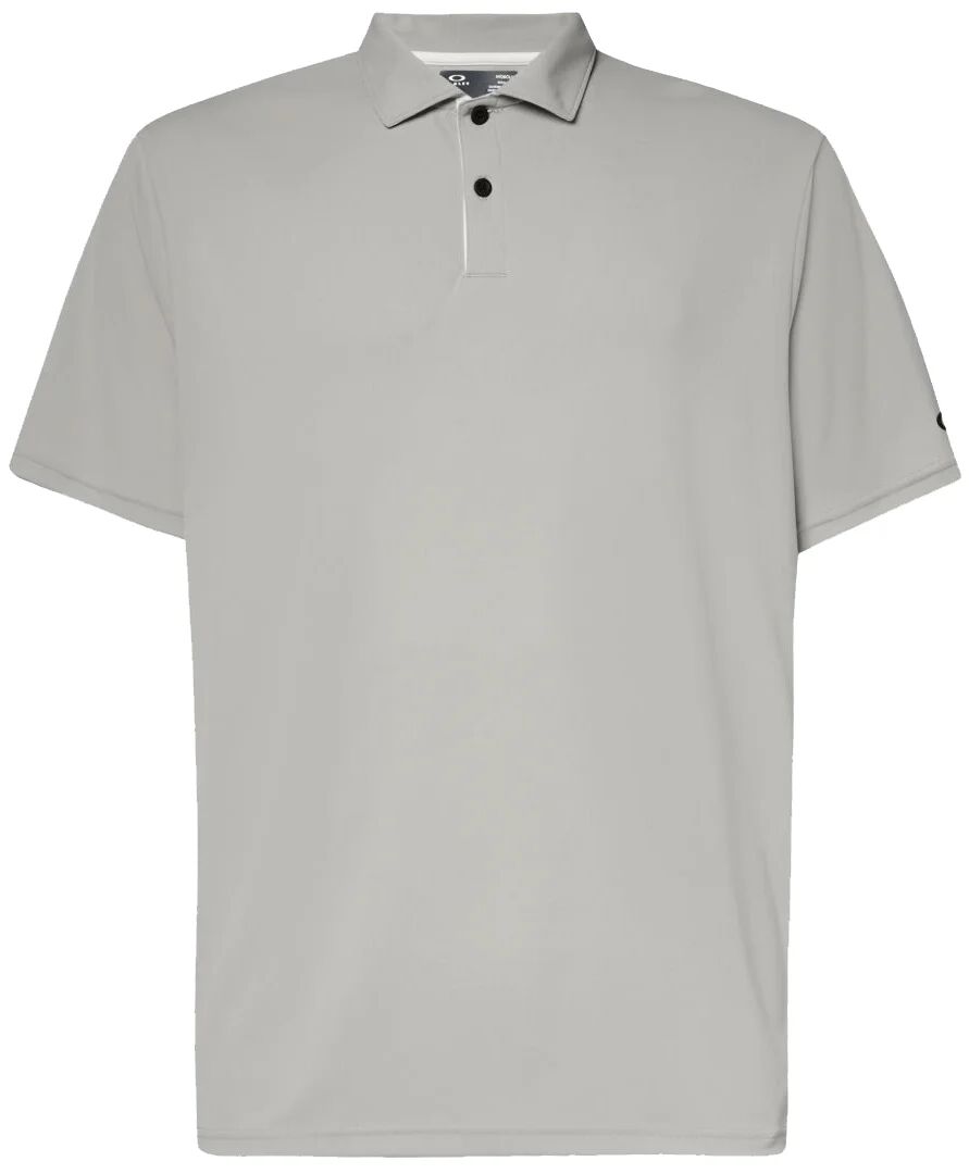Oakley Men's Divisional Uv Ii Golf Polo, 100% Recycled Polyester in Stone Grey, Size 2XL
