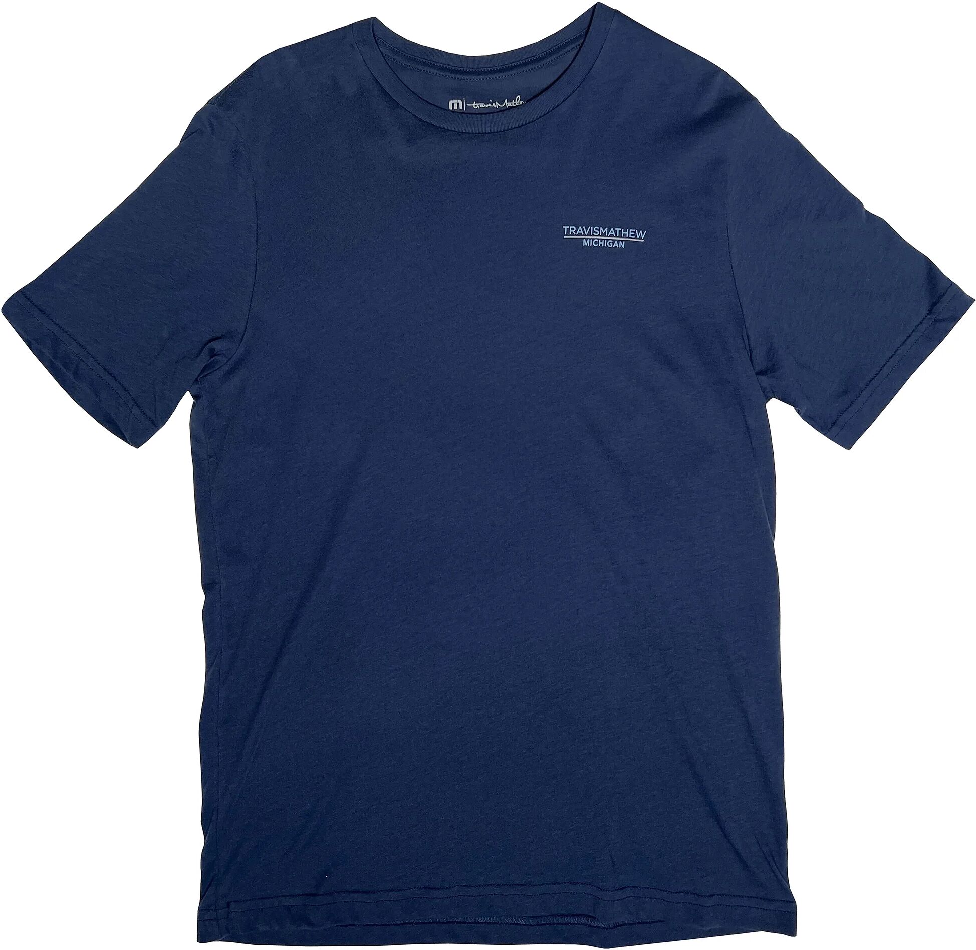 TravisMathew Blizzard Boss Men's Golf T-Shirt - Blue, Size: Small