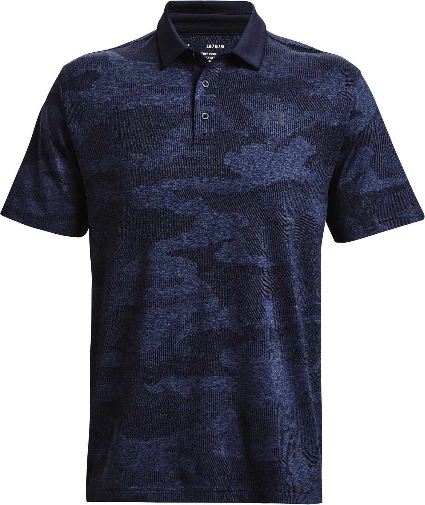 Under Armour Playoff 2.0 Jacquard Men's Golf Polo Shirt - Blue, Size: X-Large