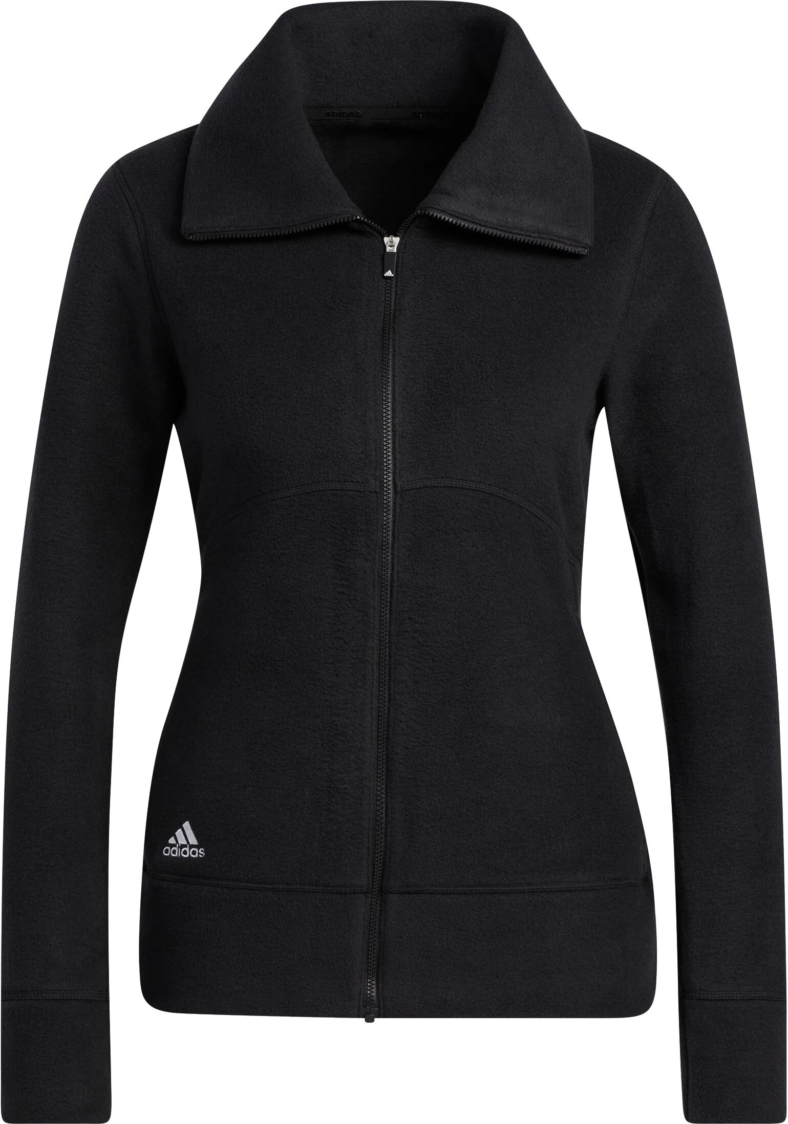 adidas Womens Polar Fleece Golf Jacket - Black, Size: X-Large