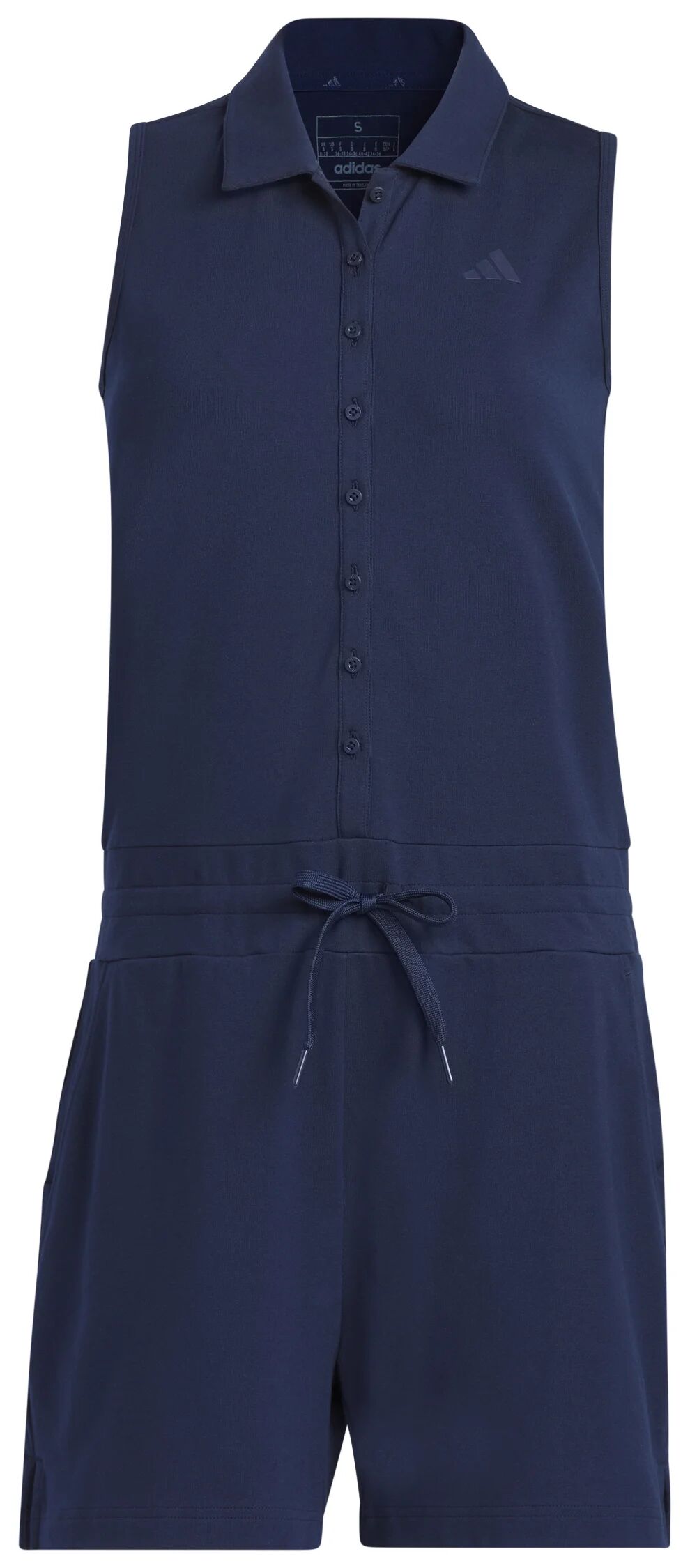 adidas Womens Sleeveless Knit Golf Romper - Blue, Size: X-Large