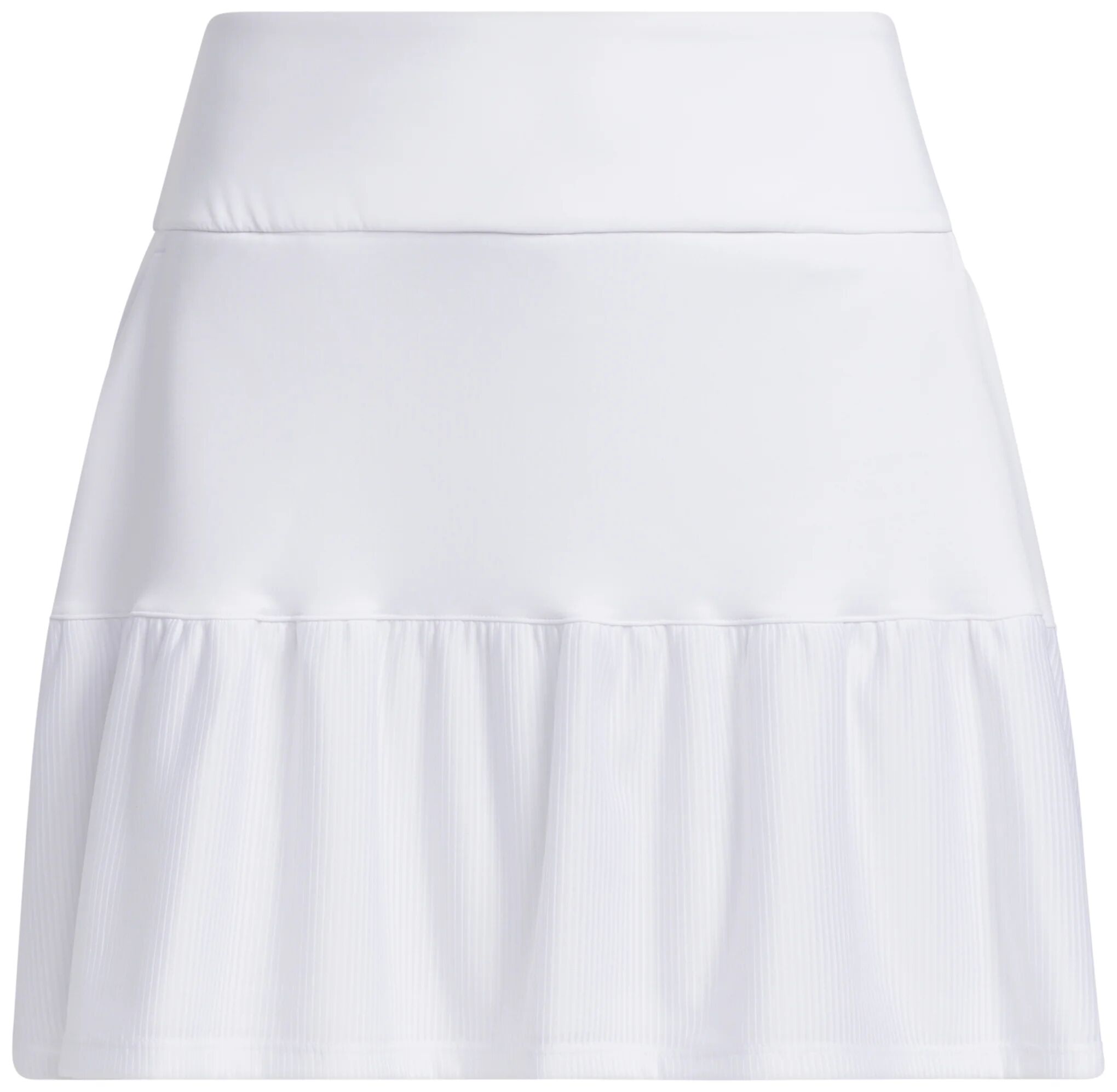 adidas Womens Ultimate365 Frill 16 Inch Golf Skort - White, Size: X-Large