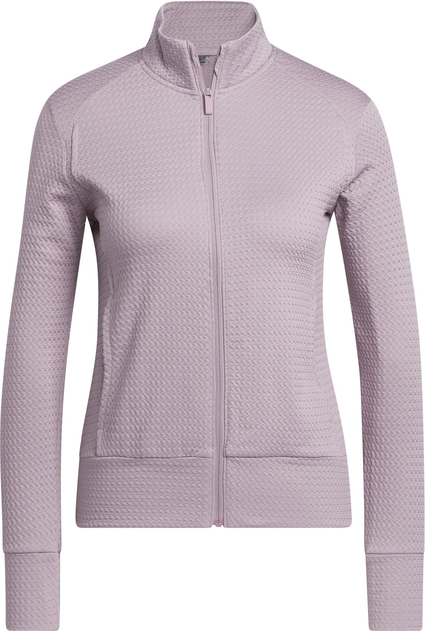 adidas Womens Ultimate365 Textured Golf Jacket - Purple, Size: Large