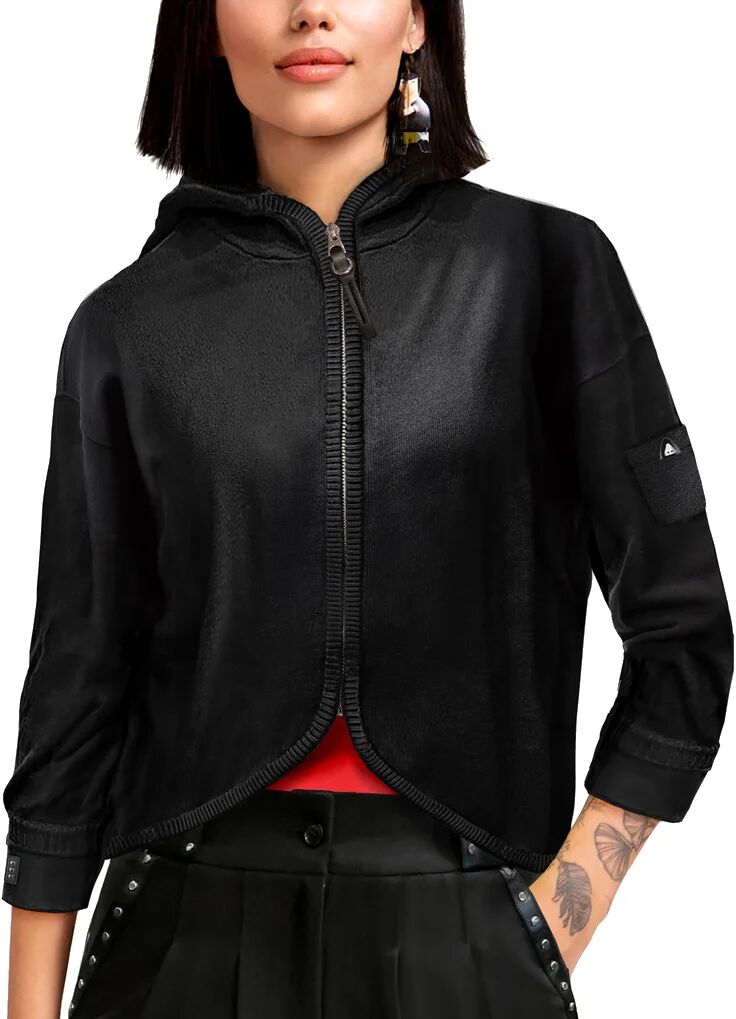 Jamie Sadock Womens Cocoon Golf Sweater - Black, Size: Large