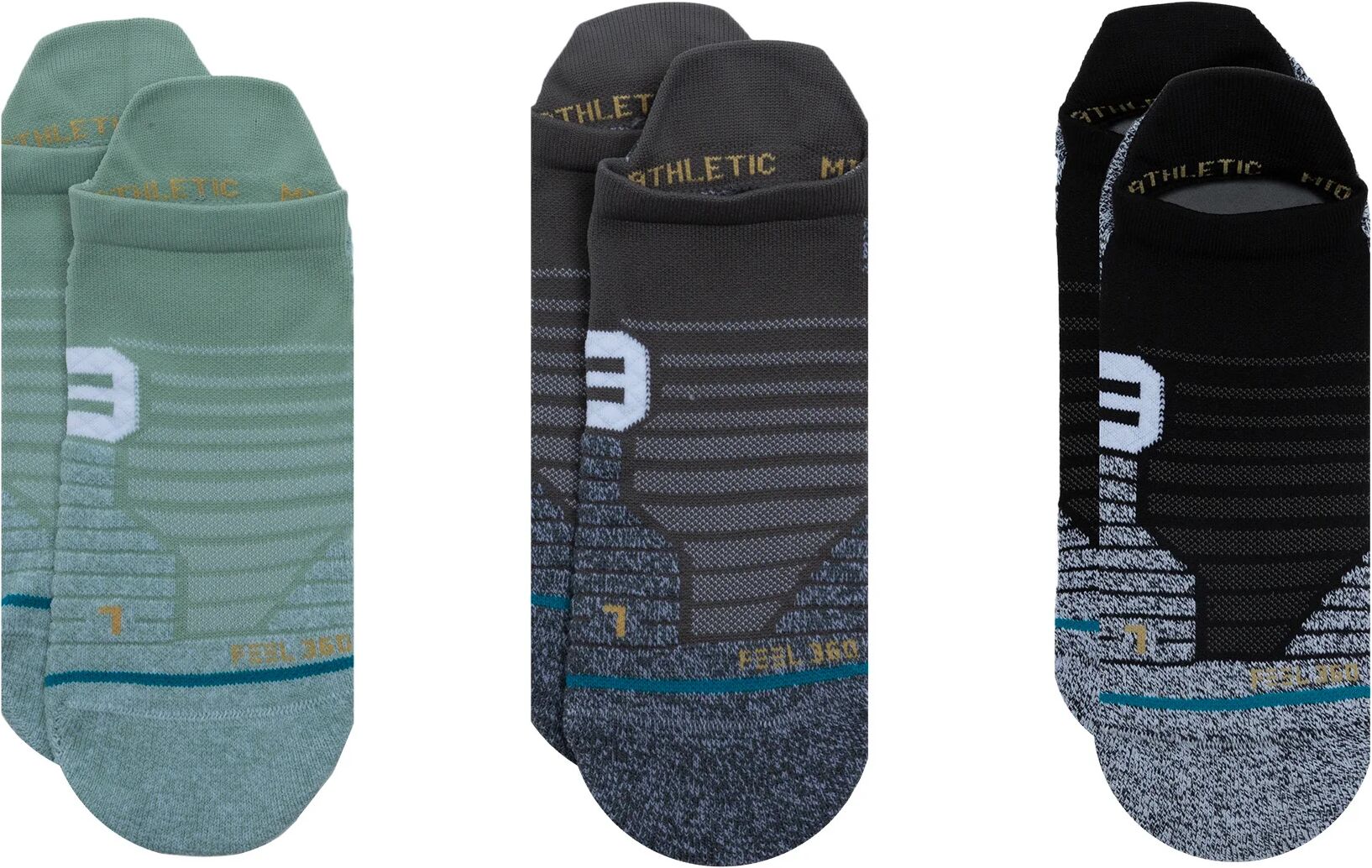 Stance Golf Stance Men's Golf Versa Tab Socks - 3 Pack - Multicolor, Size: Large