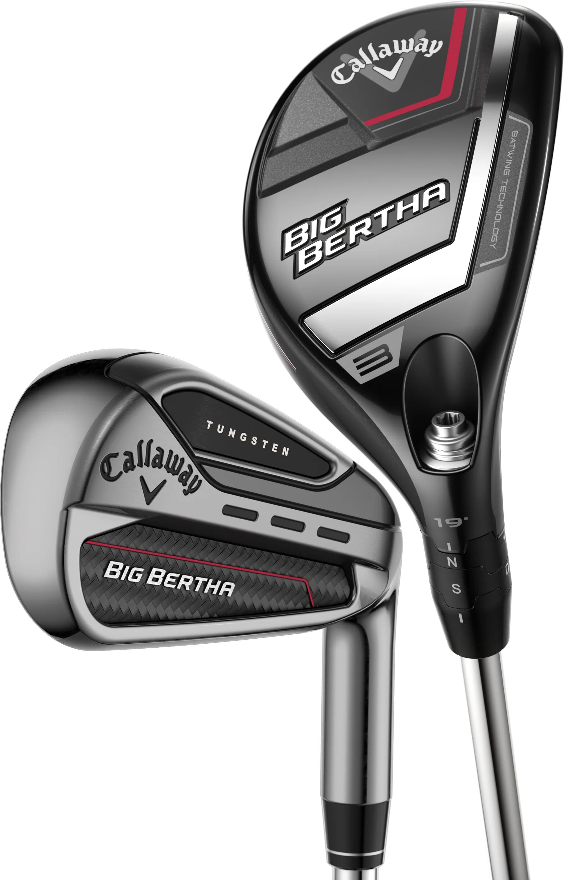 Callaway Big Bertha 23 Hybrid Combo Iron Set - RIGHT - 4H,5H,6-PW - STIFF - Golf Clubs