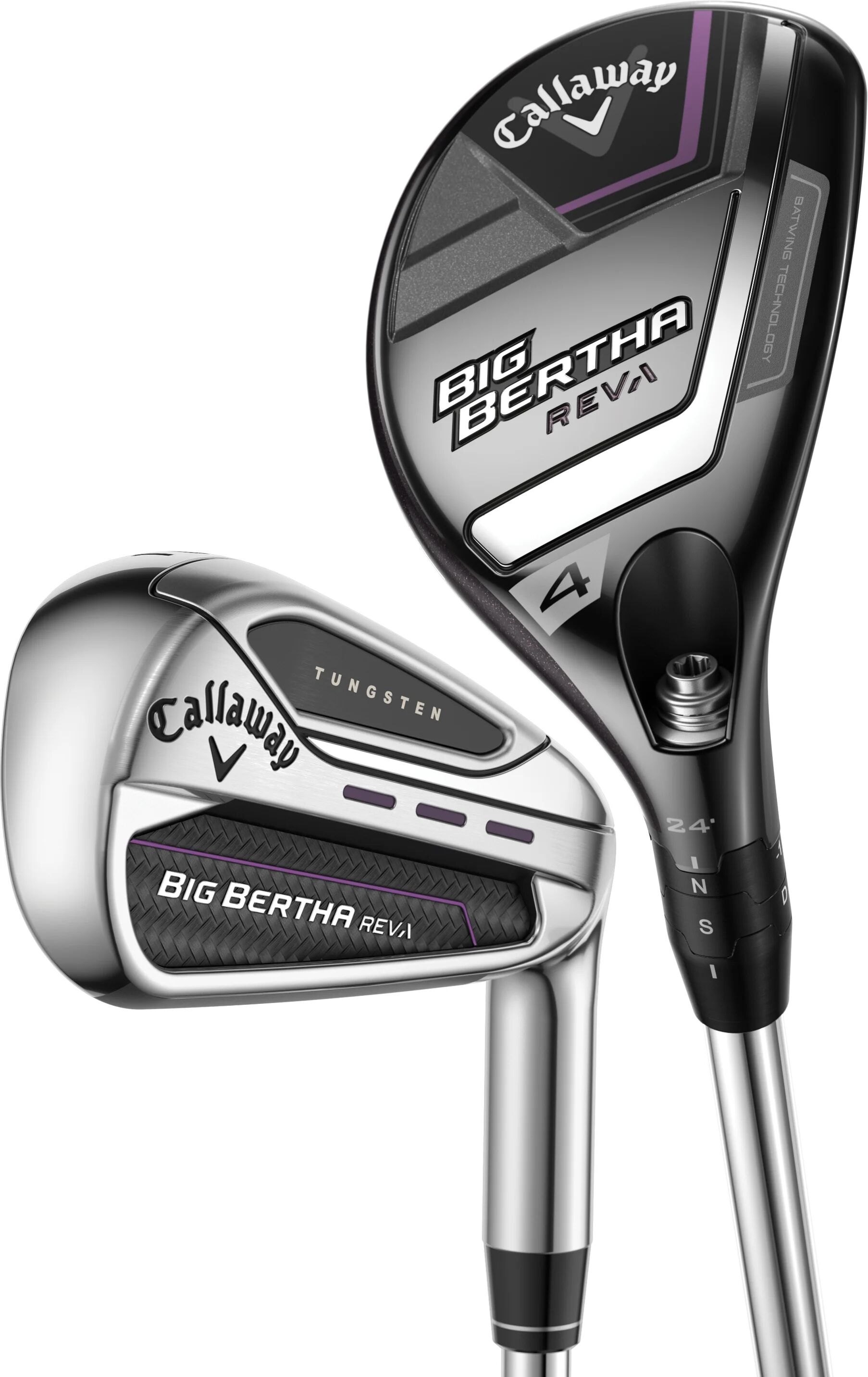 Callaway Womens Big Bertha REVA 23 Hybrid Combo Iron Set - RIGHT - 4H,5H,6-PW,SW - RCH 45 LADYS - Golf Clubs