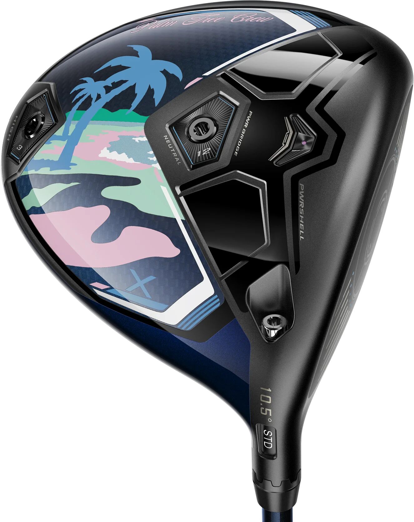 Cobra Darkspeed X Palm Tree Crew Limited Edition Driver 2024 - RIGHT - HZD BLK 4G 60S - 10.5 - Golf Clubs